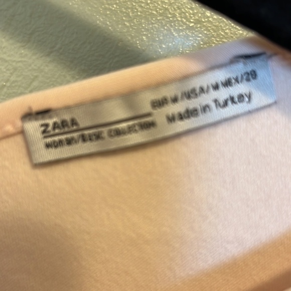 Zara Pink with Floral Embroidered Dress a216 - Picture 2 of 3